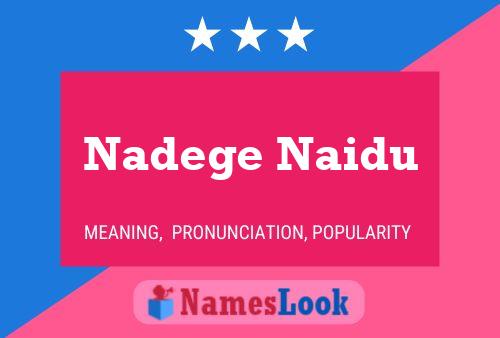 Nadege Naidu Namensposter