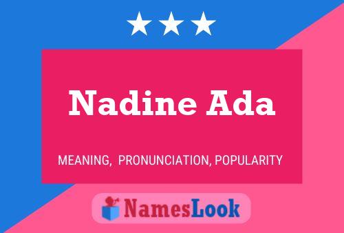 Nadine Ada Namensposter