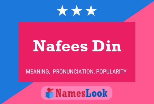 Nafees Din Namensposter