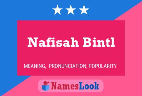 Nafisah Bintl Namensposter