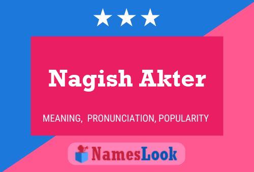 Nagish Akter Namensposter