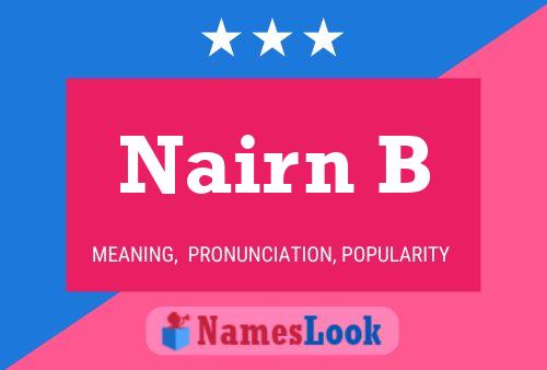 Nairn B Namensposter