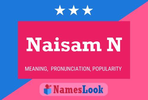 Naisam N Namensposter