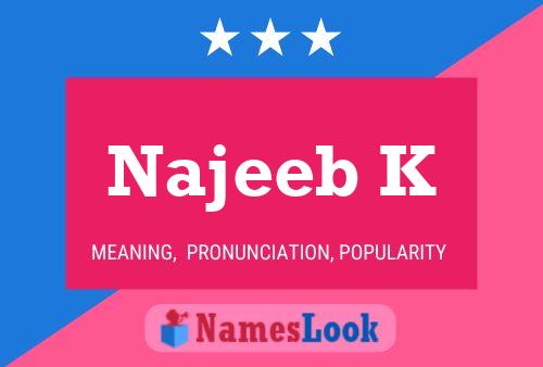 Najeeb K Namensposter