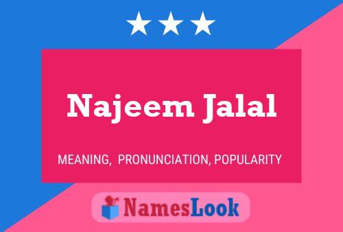 Najeem Jalal Namensposter