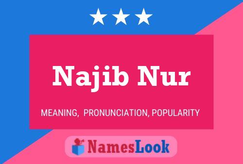 Najib Nur Namensposter