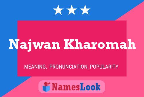 Najwan Kharomah Namensposter