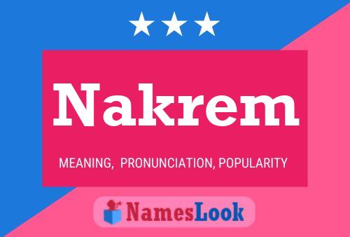 Nakrem Namensposter