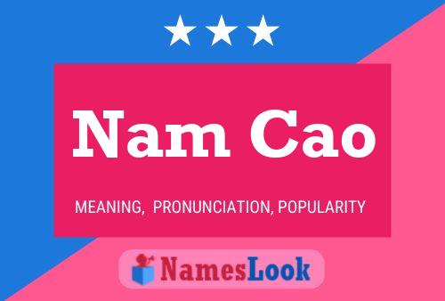 Nam Cao Namensposter