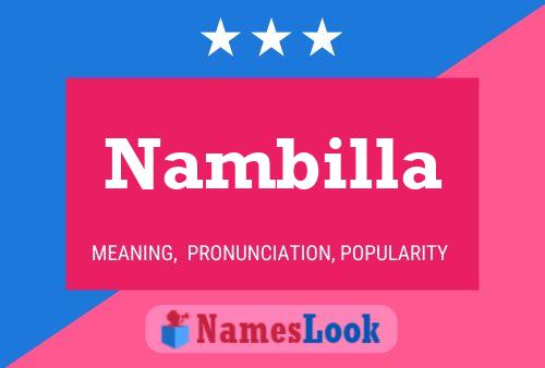 Nambilla Namensposter