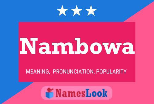 Nambowa Namensposter