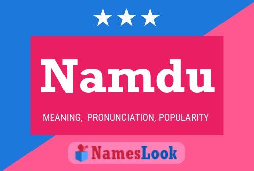 Namdu Namensposter