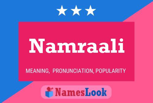 Namraali Namensposter