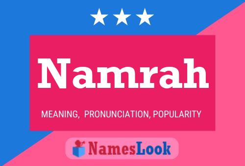 Namrah Namensposter