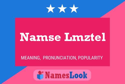 Namse Lmztel Namensposter