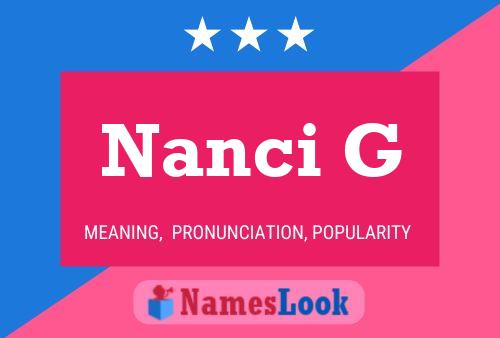 Nanci G Namensposter