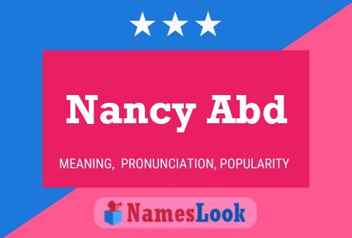 Nancy Abd Namensposter