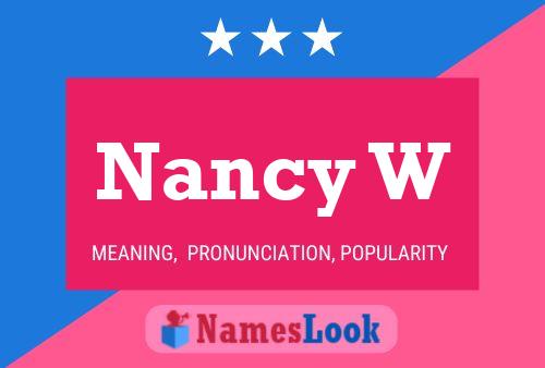 Nancy W Namensposter