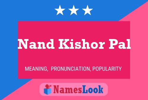 Nand Kishor Pal Namensposter