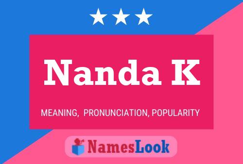 Nanda K Namensposter