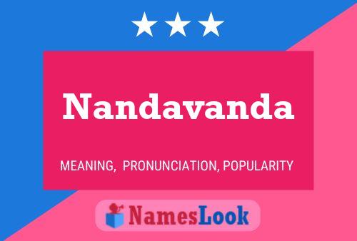 Nandavanda Namensposter