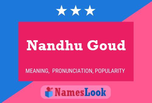 Nandhu Goud Namensposter