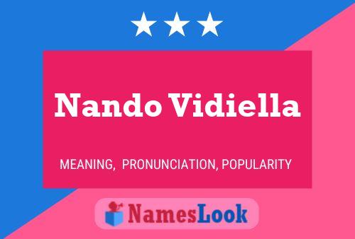 Nando Vidiella Namensposter