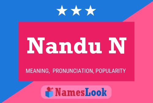 Nandu N Namensposter