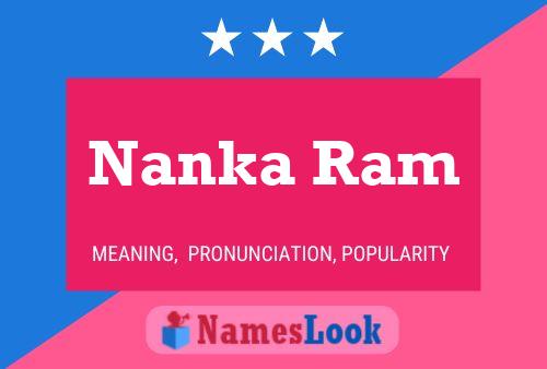 Nanka Ram Namensposter