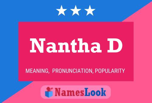 Nantha D Namensposter