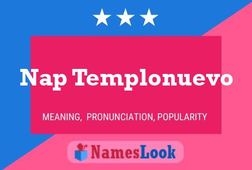 Nap Templonuevo Namensposter