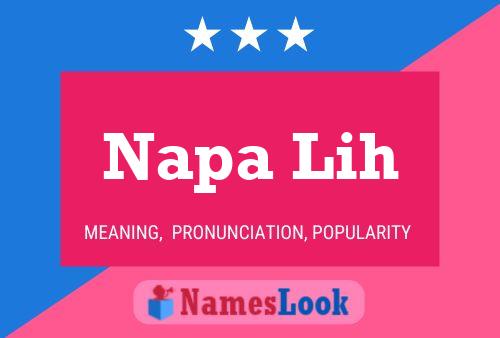 Napa Lih Namensposter