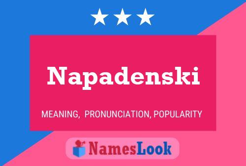 Napadenski Namensposter