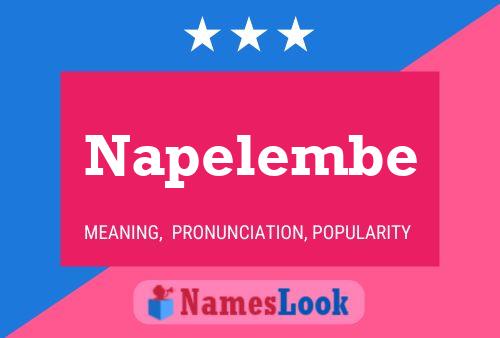 Napelembe Namensposter