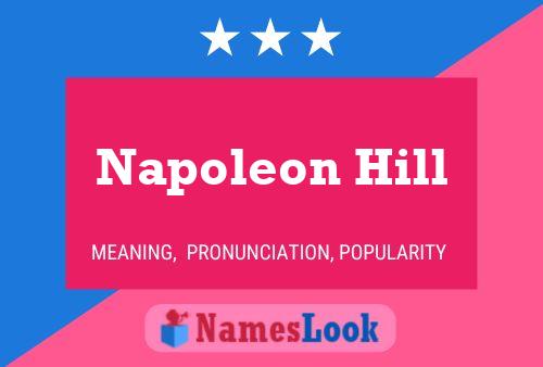 Napoleon Hill Namensposter