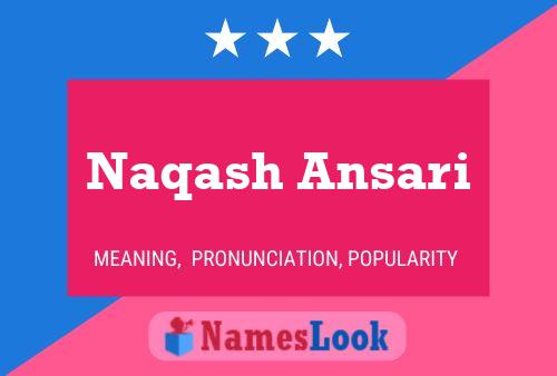 Naqash Ansari Namensposter