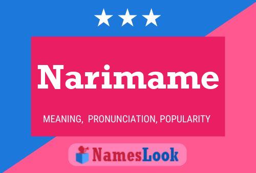 Narimame Namensposter