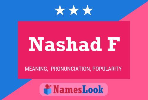 Nashad F Namensposter