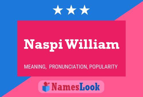 Naspi William Namensposter