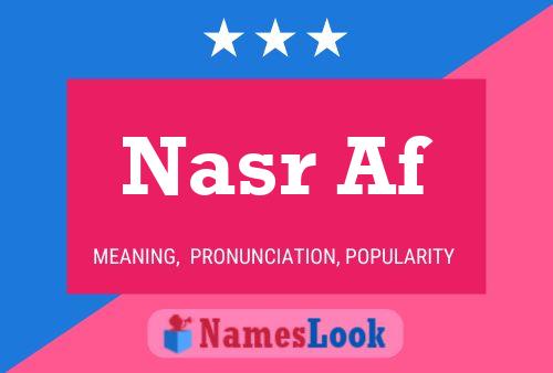 Nasr Af Namensposter