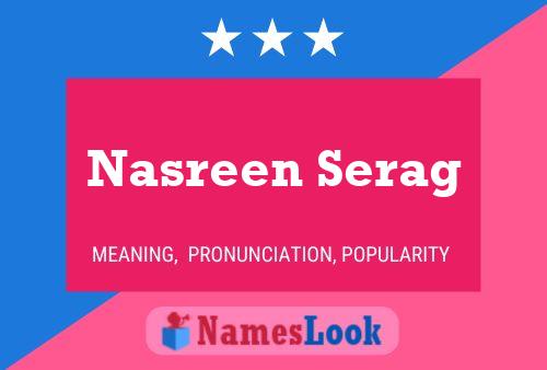 Nasreen Serag Namensposter