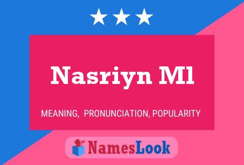 Nasriyn Ml Namensposter