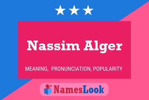 Nassim Alger Namensposter