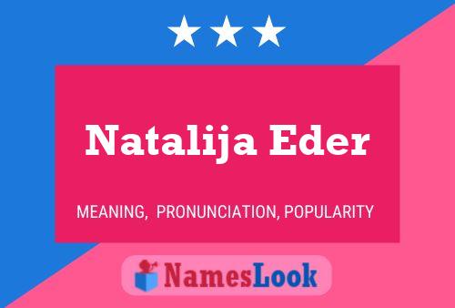 Natalija Eder Namensposter