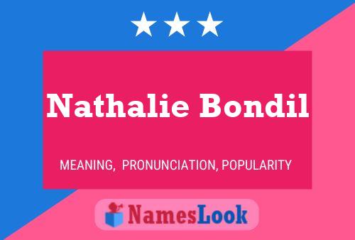 Nathalie Bondil Namensposter