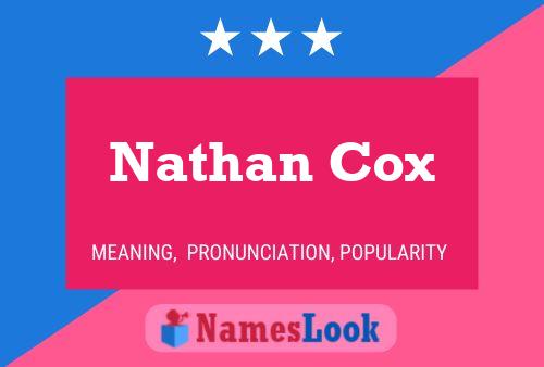 Nathan Cox Namensposter