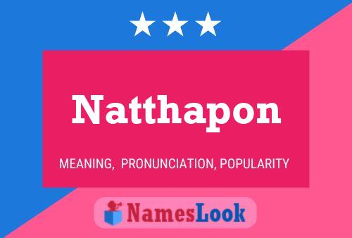 Natthapon Namensposter