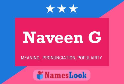 Naveen G Namensposter