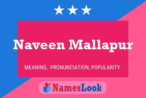 Naveen Mallapur Namensposter