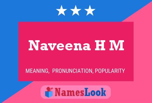 Naveena H M Namensposter